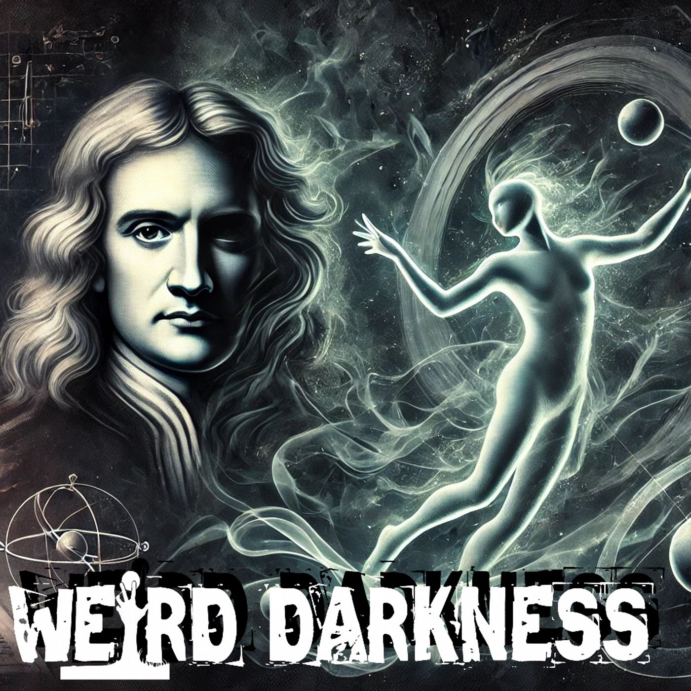 cover of episode “GHOSTS, GRAVITY, AND ISAAC NEWTON” and Other True Stories (PLUS BLOOPERS)! #WeirdDarkness