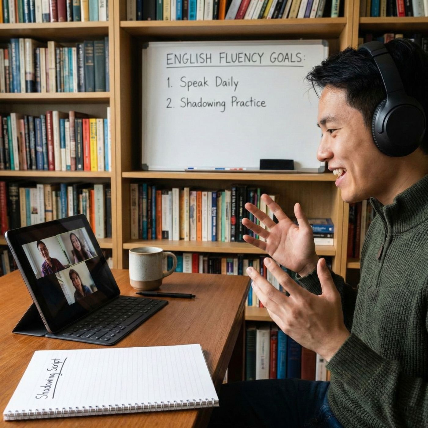 Active English Conversational Practice and Shadowing Mastery