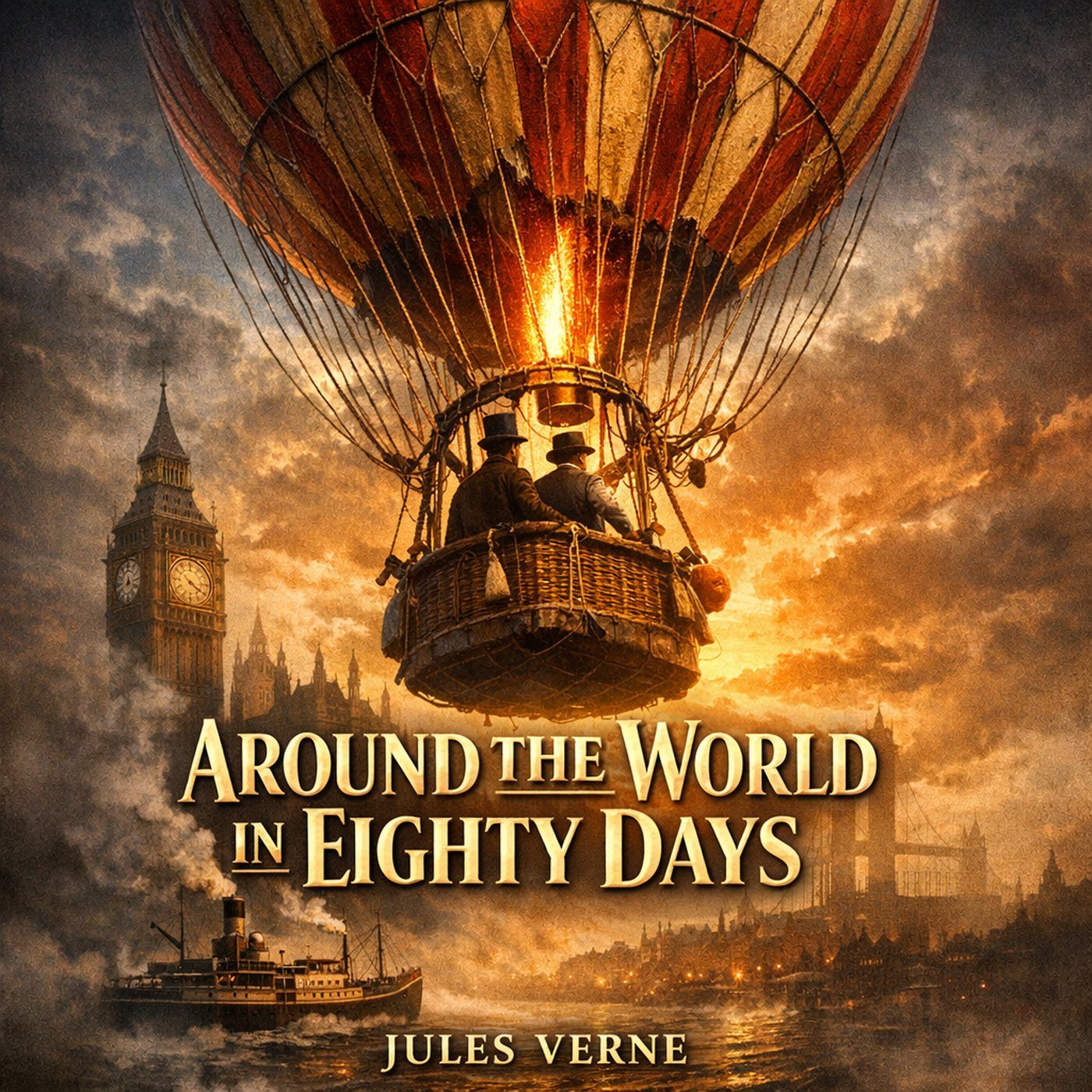 🟡 Around the World in Eighty Days (Alternate Reading) (Full Audiobook) | Jules Verne episode artwork