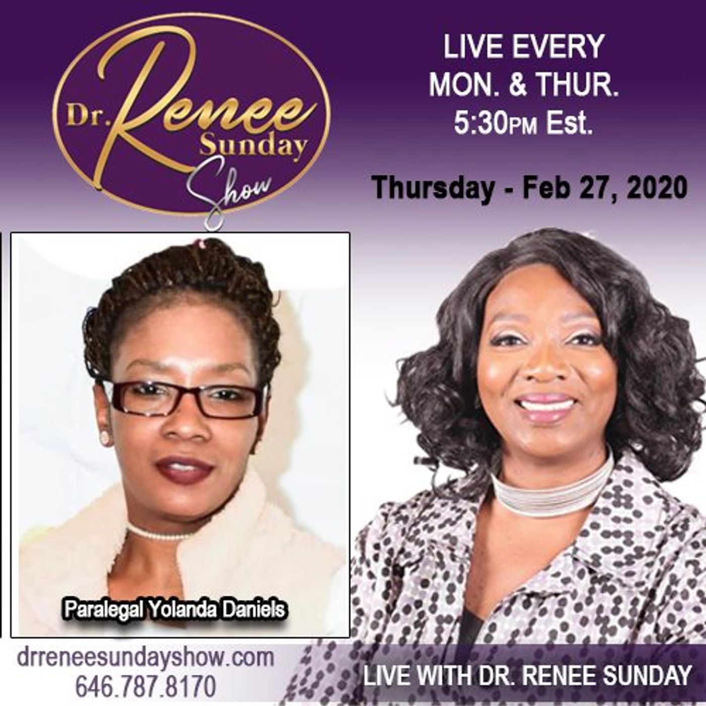 Paralegal Yolanda Ynette Daniels Topic: Real Talk about Justice and Injustice. episode artwork