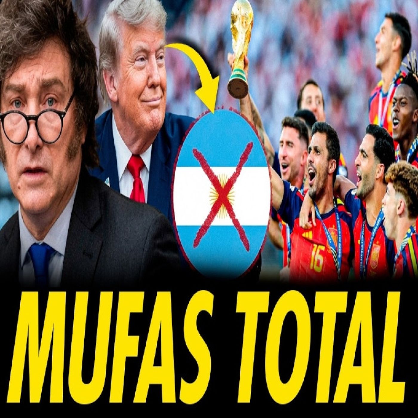 MILEI, ISRAEL Y TRUMP MUFAN A ARGENTINA EN LA FINAL CONTRA ESPAÑA episode artwork