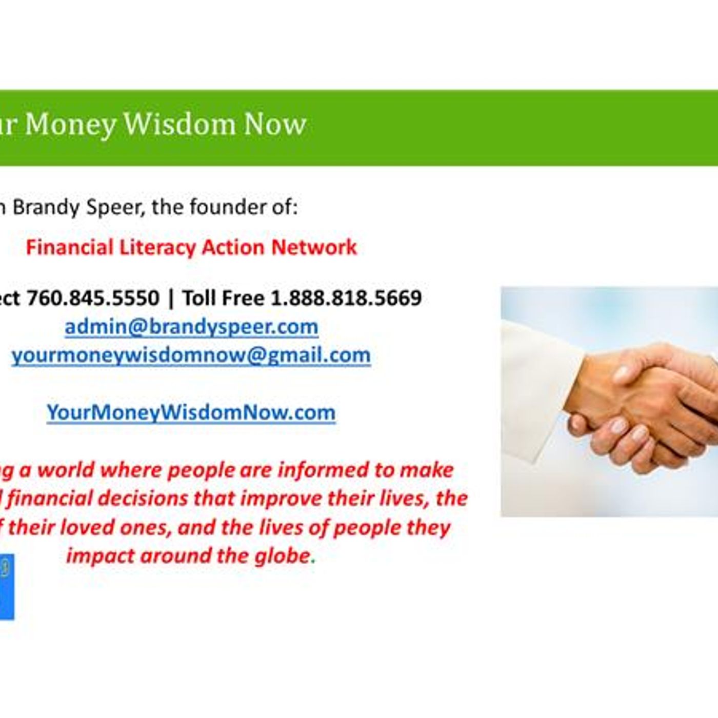 9 Things That Can End Your Money Worries with Brandy Speer episode artwork