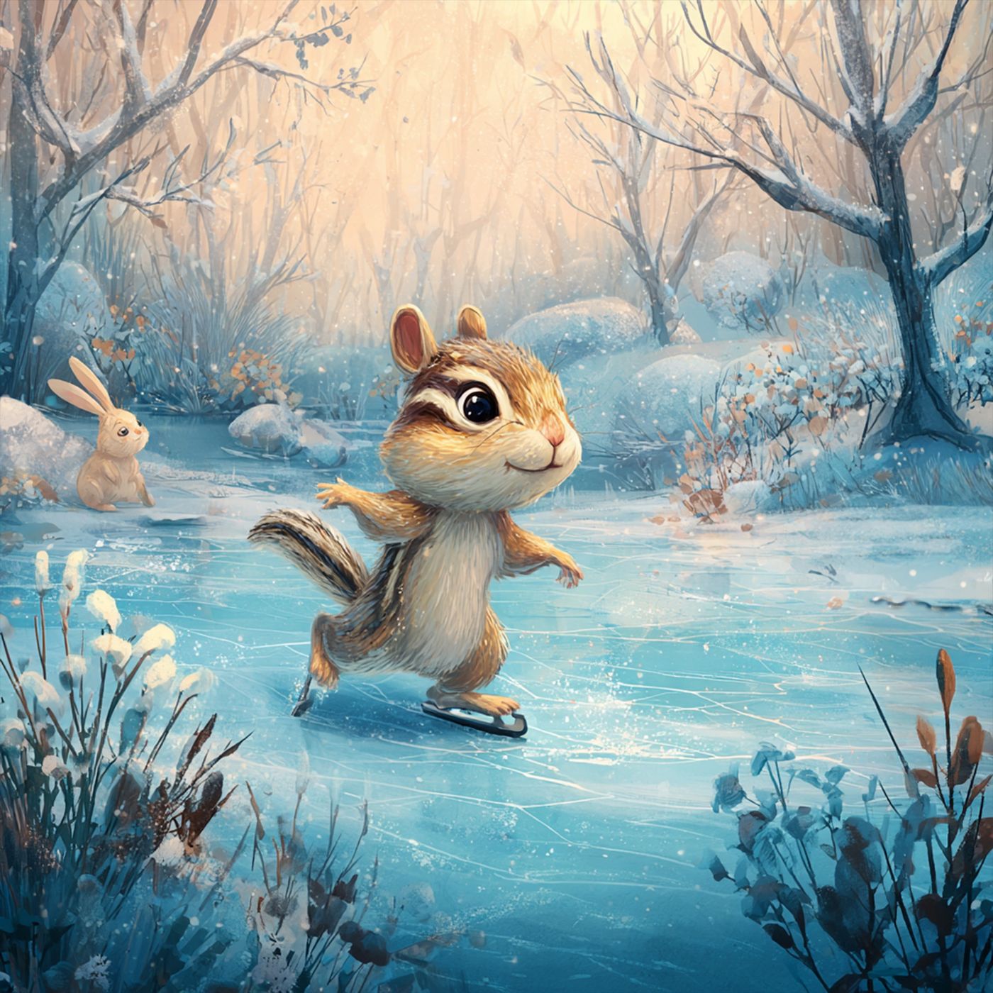 Ice Skating in Animal Town ⛸️🧊 Bedtime Story for Children artwork