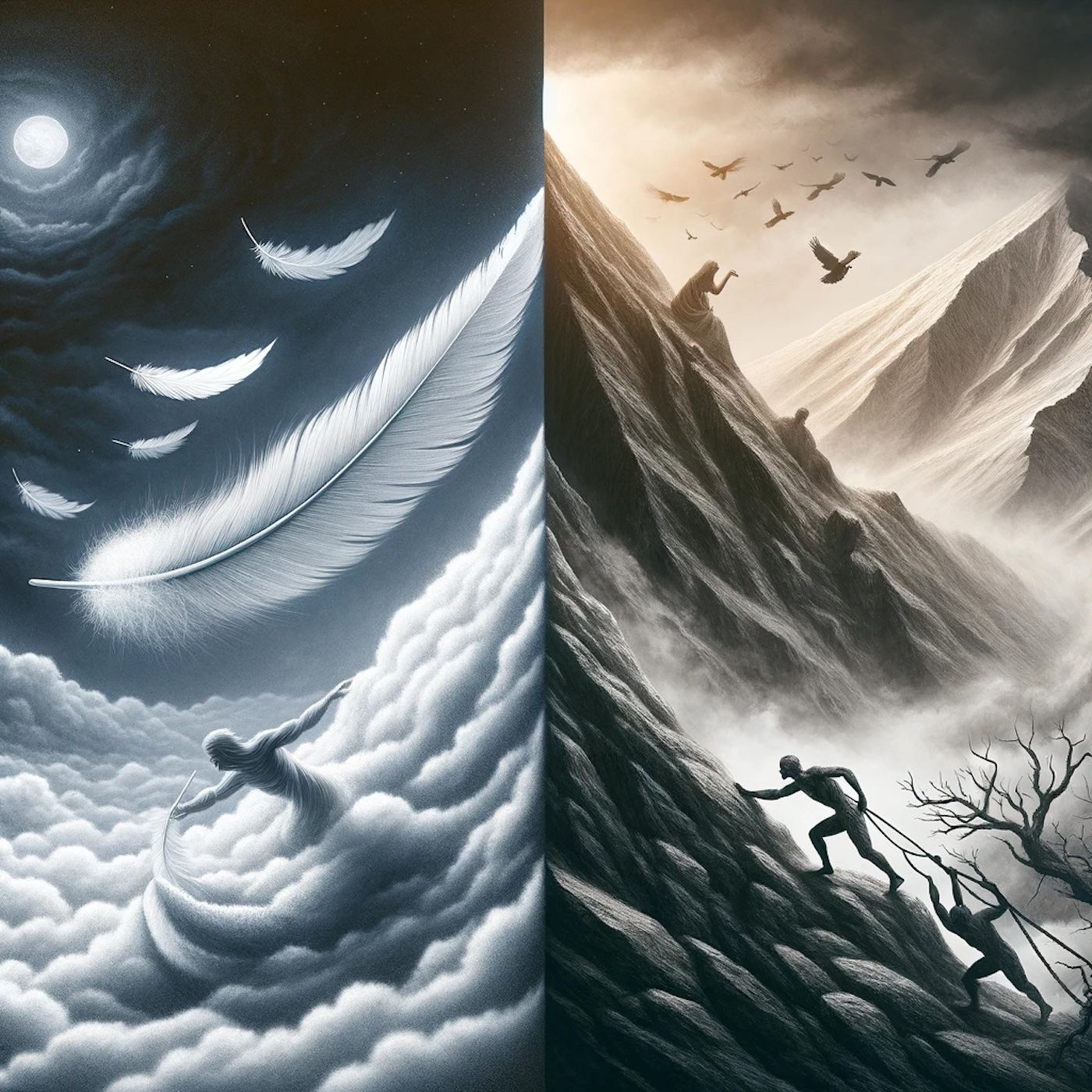 "Death is as light as a feather; duty is as heavy as a mountain." episode artwork