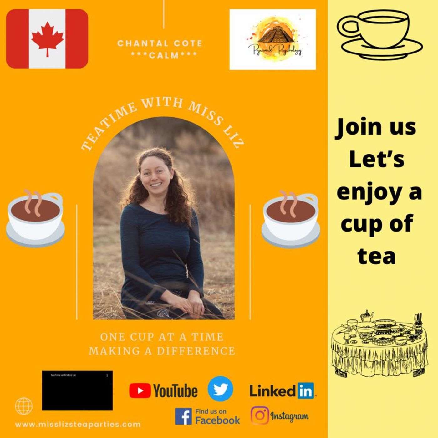 TeaTime With Miss Liz ---- Chantal Cote Pyramid Psychology episode artwork