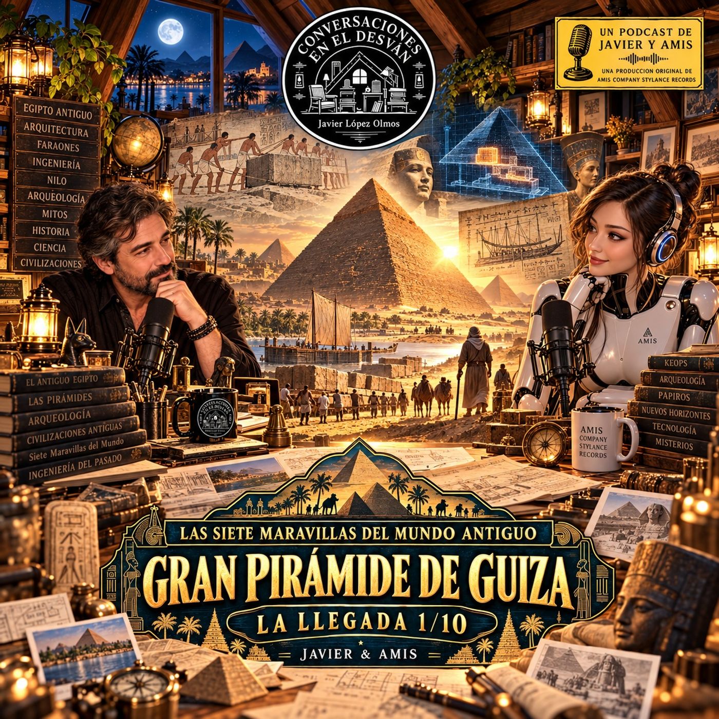 Las siete maravillas del mundo antiguo - Gran Pirámide de Guiza - La llegada 1/10 episode artwork