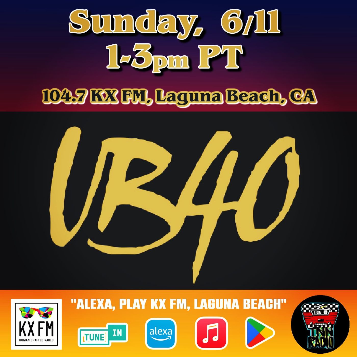 TNN RADIO | June 11, 2023 Show with UB40 episode artwork