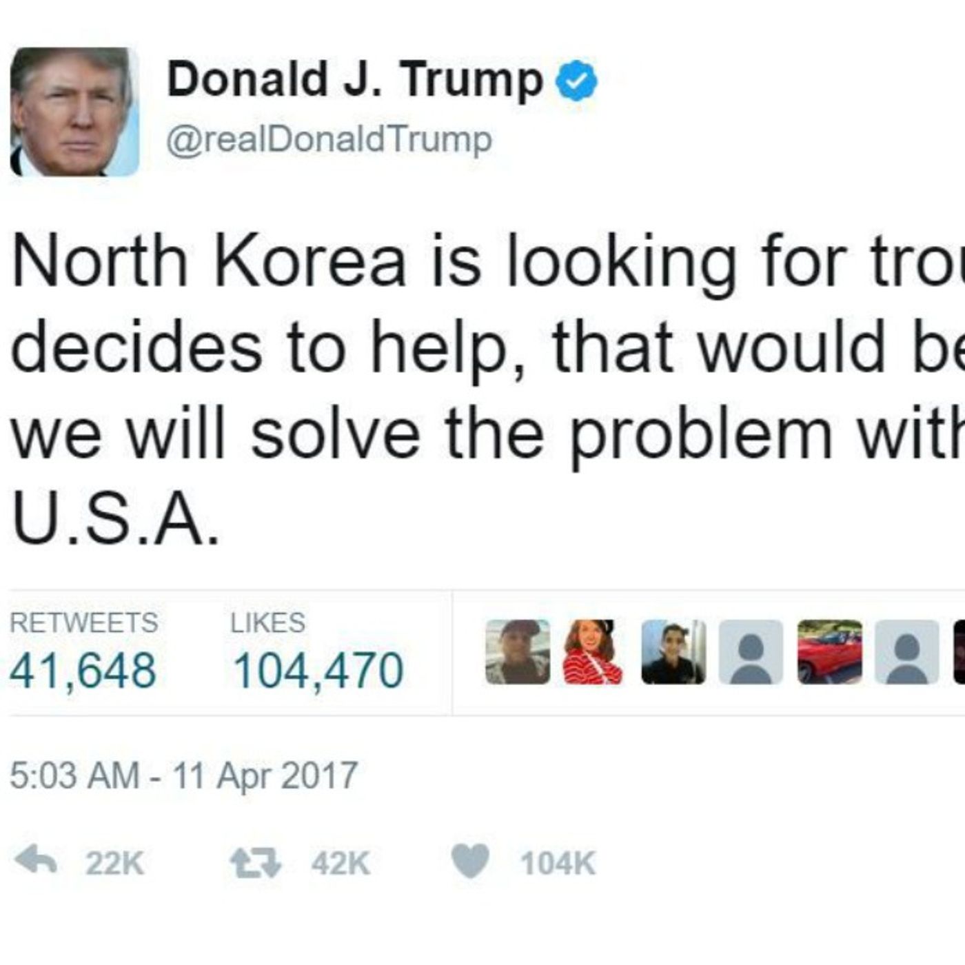President Trump "Seriously Undermining" South Korea-U.S. Alliance
