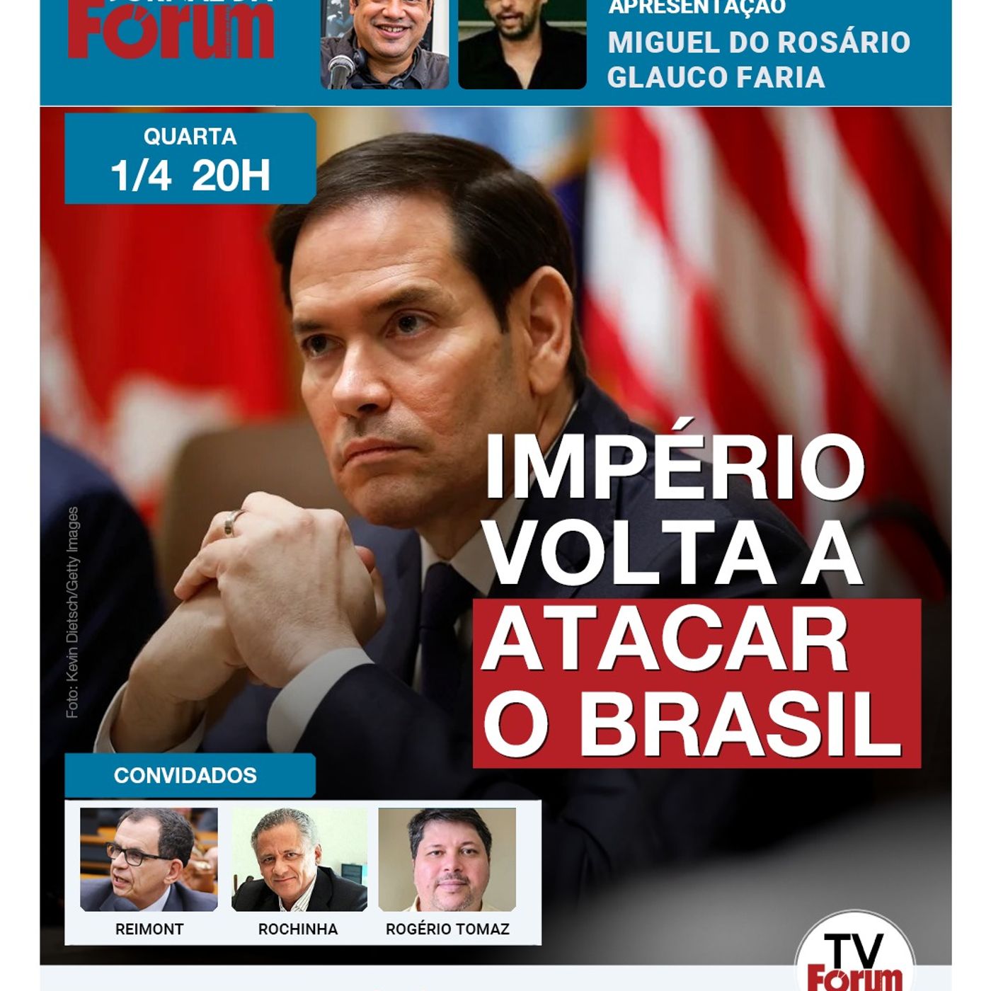 Departamento de Estado de Marco Rubio ameaça o Brasil | Lula lidera em MG | 01.04.26 episode artwork