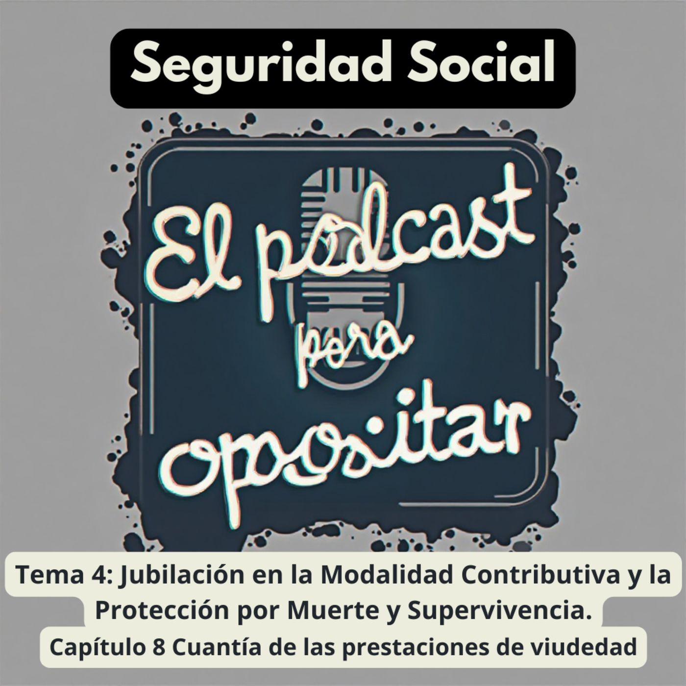 Oposiciones Seguridad Social. Tema 4: Jubilación en la Modalidad Contributiva y la Protección por Muerte y Supervivencia. Capítulo 8: Cuantí episode artwork
