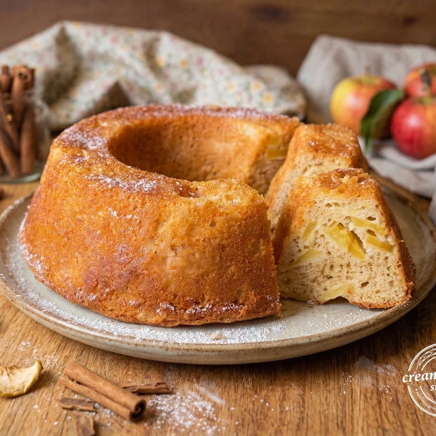 Ciambellone soffice alle mele e cannella: la ricetta leggera senza burro e senza olio episode artwork