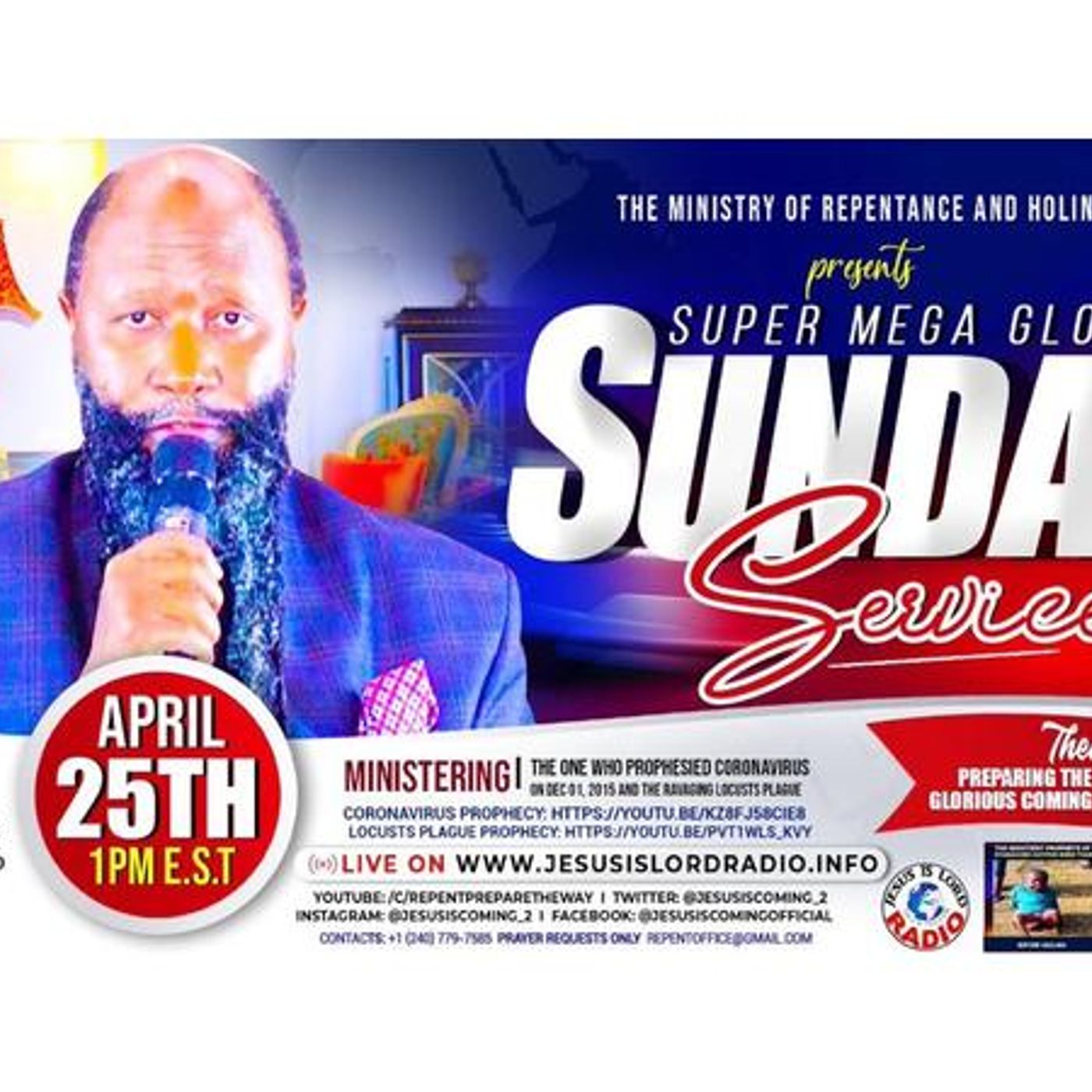 Global Sunday Revival Service | April 25, 2021, TWO WITNESSES OF REVELATION 11