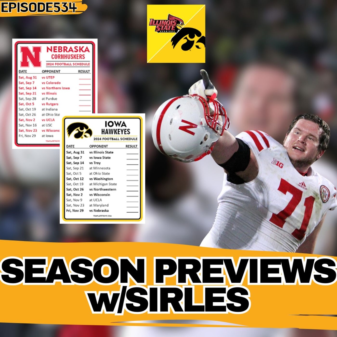 Projecting Iowa And Nebraska's Schedules w/Jeremiah Sirles | WUW 534