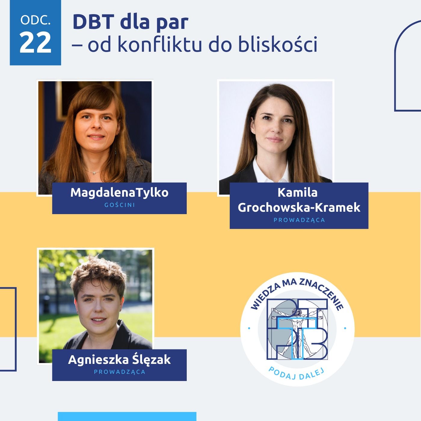 DBT dla par - od konfliktu do bliskości. Gościni: Magdalena Tylko DBT dla par - od konfliktu do bliskości. Gościni: Magdalena Tylko