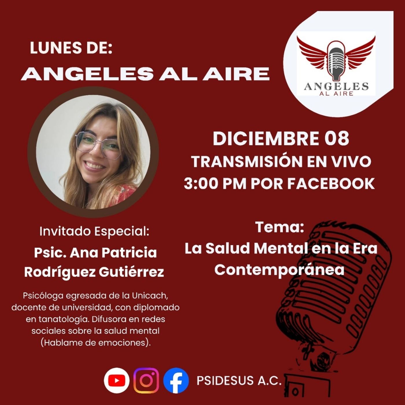 Salud Mental en la Contemporaneidad Conversando con la Psicóloga Ana Rodríguez Angeles al Aire episode artwork