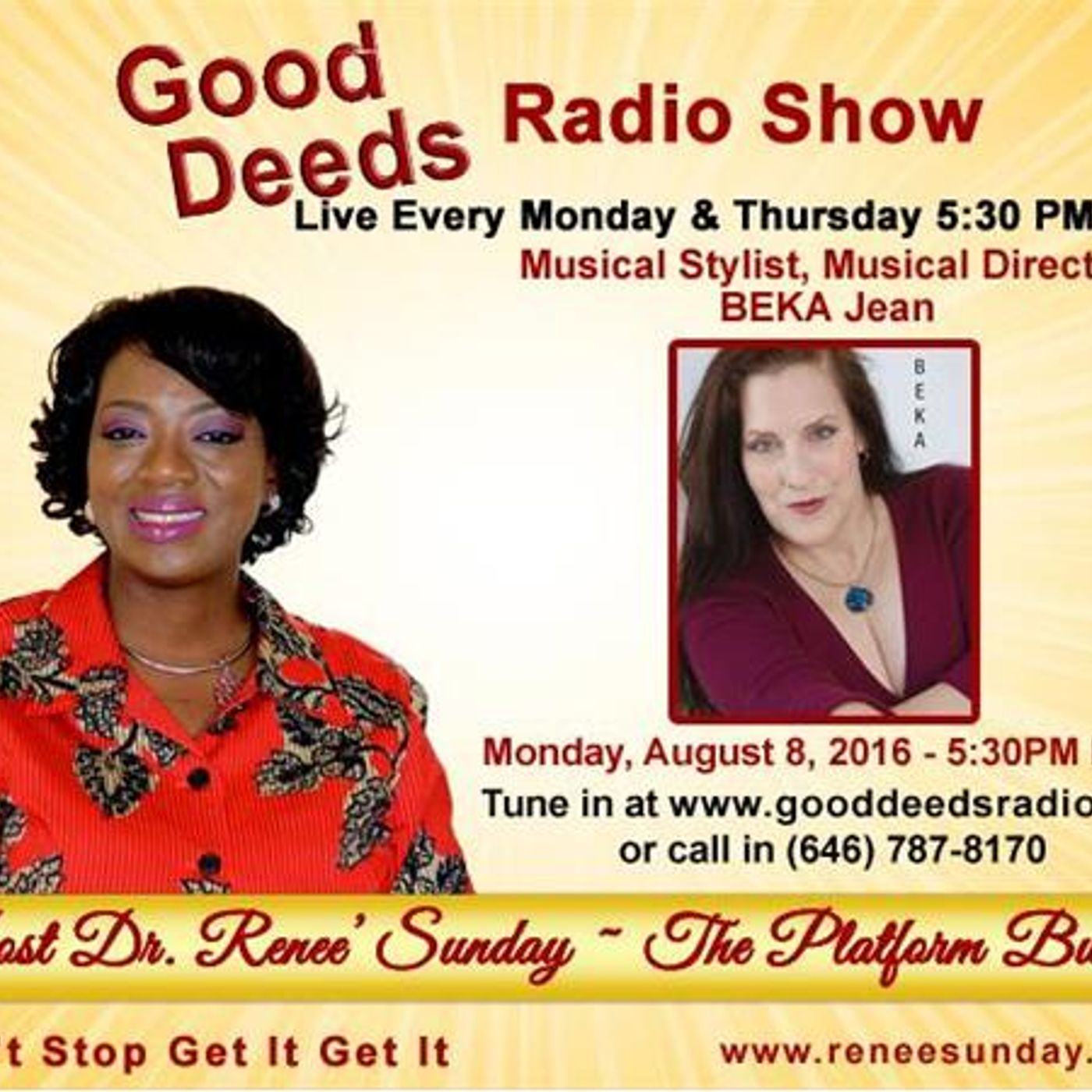 Dr. Renee Sunday\'s show