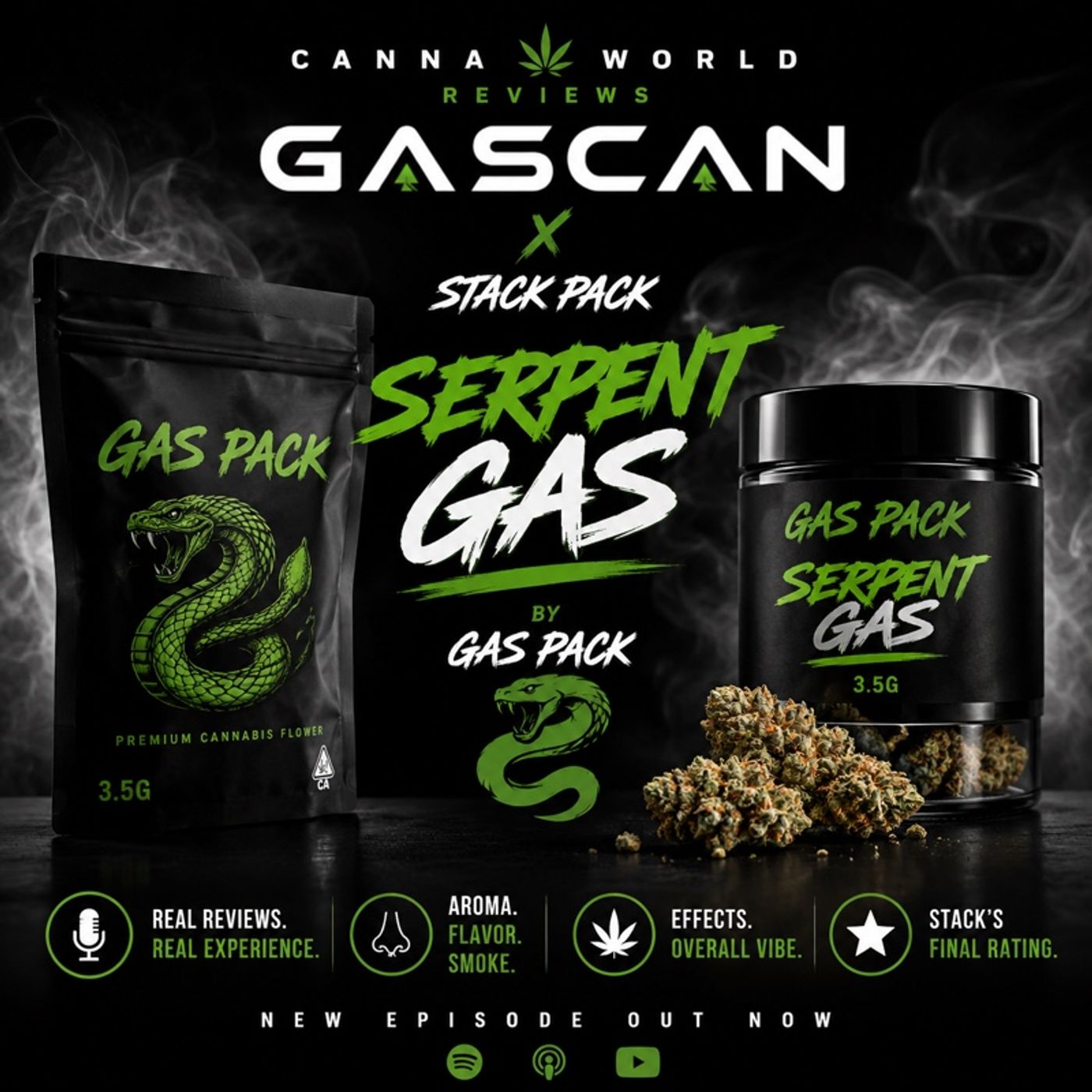 Canna World Reviews: Serpent Gas 🐍⛽ | Stack Pack × Gas Can Put Gas Pack to the Test