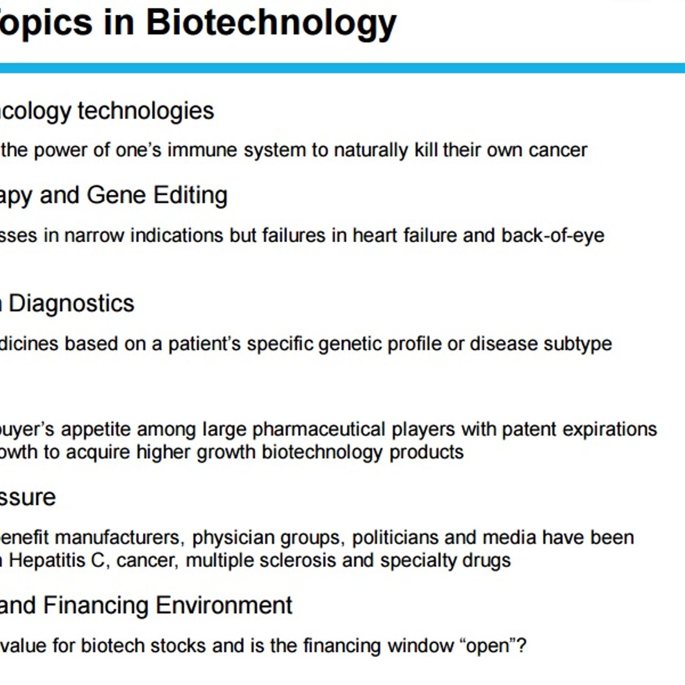 Biotech sector episode artwork