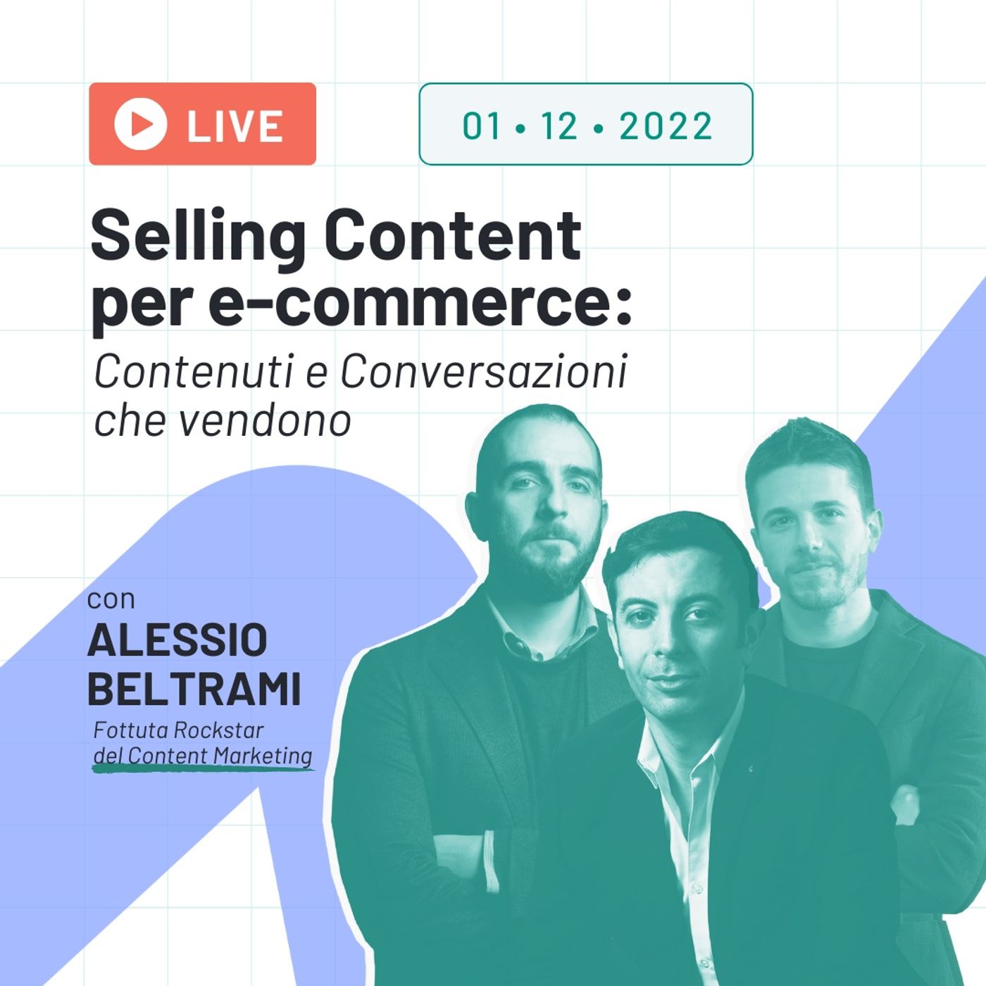 Selling contents per e-commerce: contenuti e conversazioni che vendono con Alessandro Beltrami (LIVE)