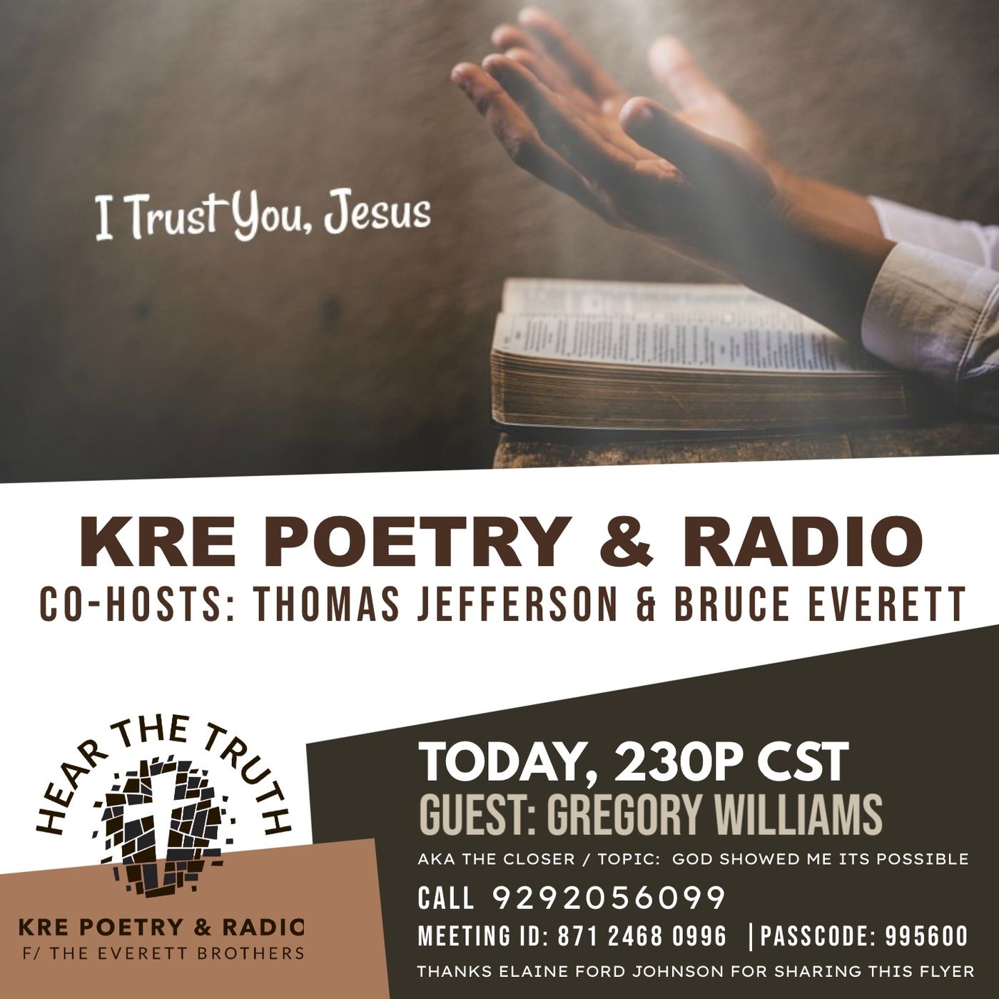 RE-BROADCAST : KRE POETRY AND RADIO - EP 156 episode artwork