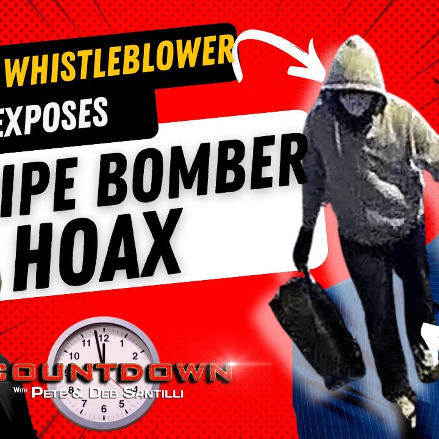 BONGINO WHISTLEBLOWER EXPOSES FBI PIPE BOMBER HOAX [The Pete Santilli Show #4213-8AM] episode artwork