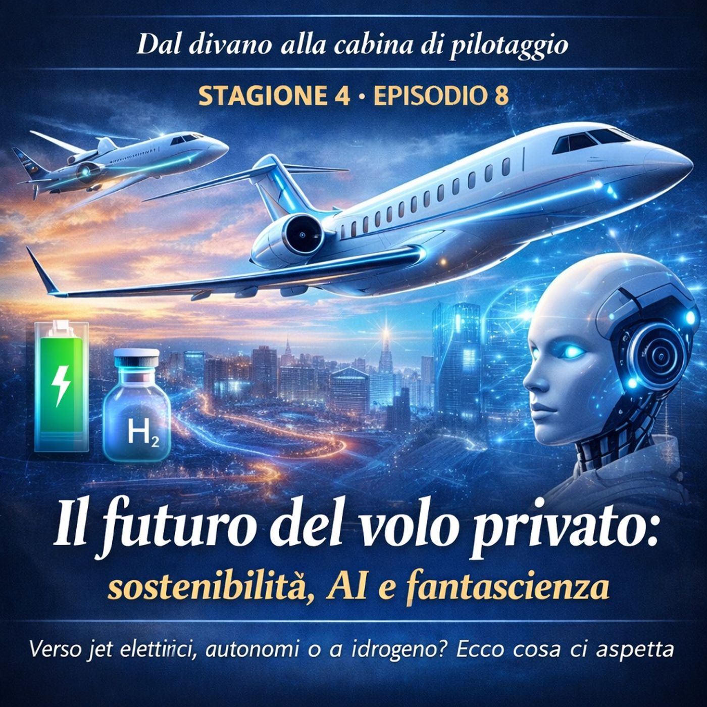 EP.8 - La storia dei Jet Privati - Il futuro del volo privato: sostenibilità, AI e fantascienza