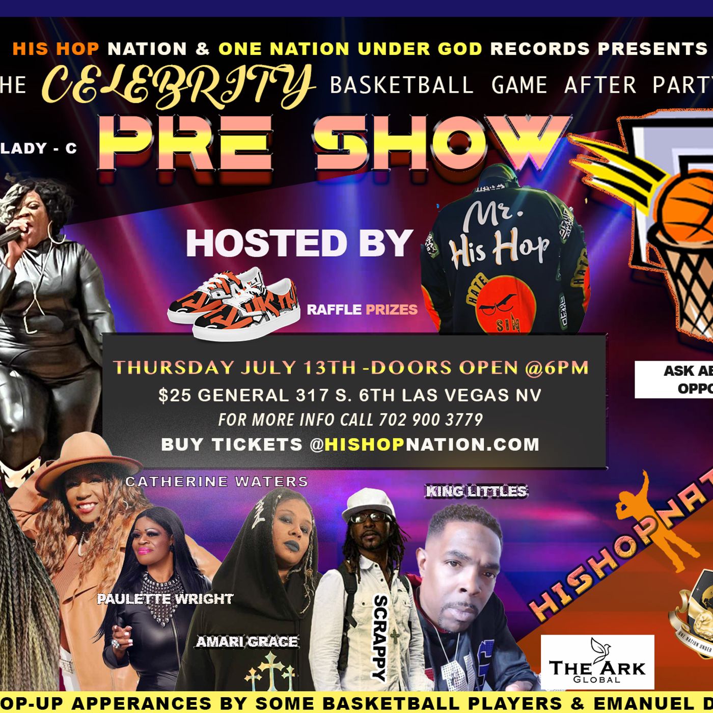 EP 62  - His Hop Radio  - 7_13_2023 _ PREE SHOW _ CELEBRITY  BASKETBALL  AFTER PARTY _ STELLAR WEEKEND episode artwork