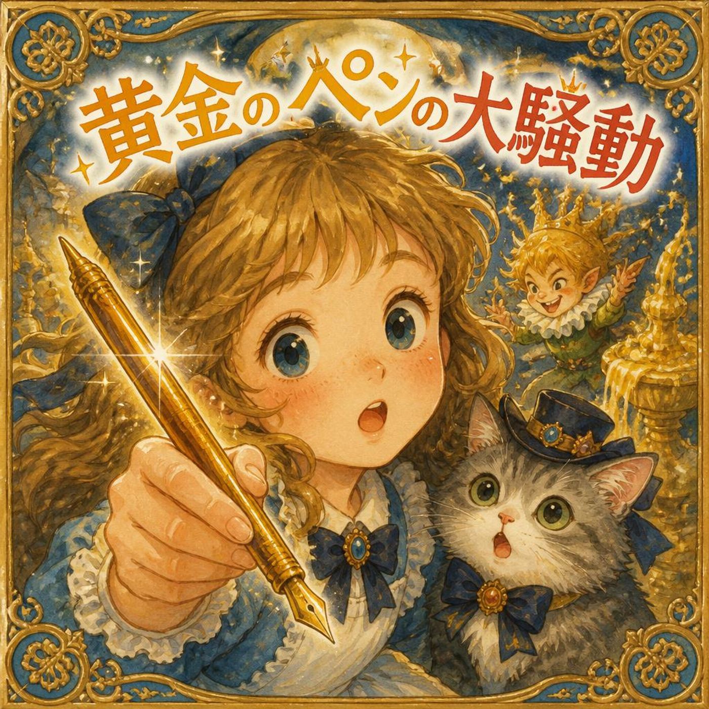 魔法の倉庫と輝くペン！少女アリスと猫のオクタヴィア ｜【子ども向けのお話】 episode artwork