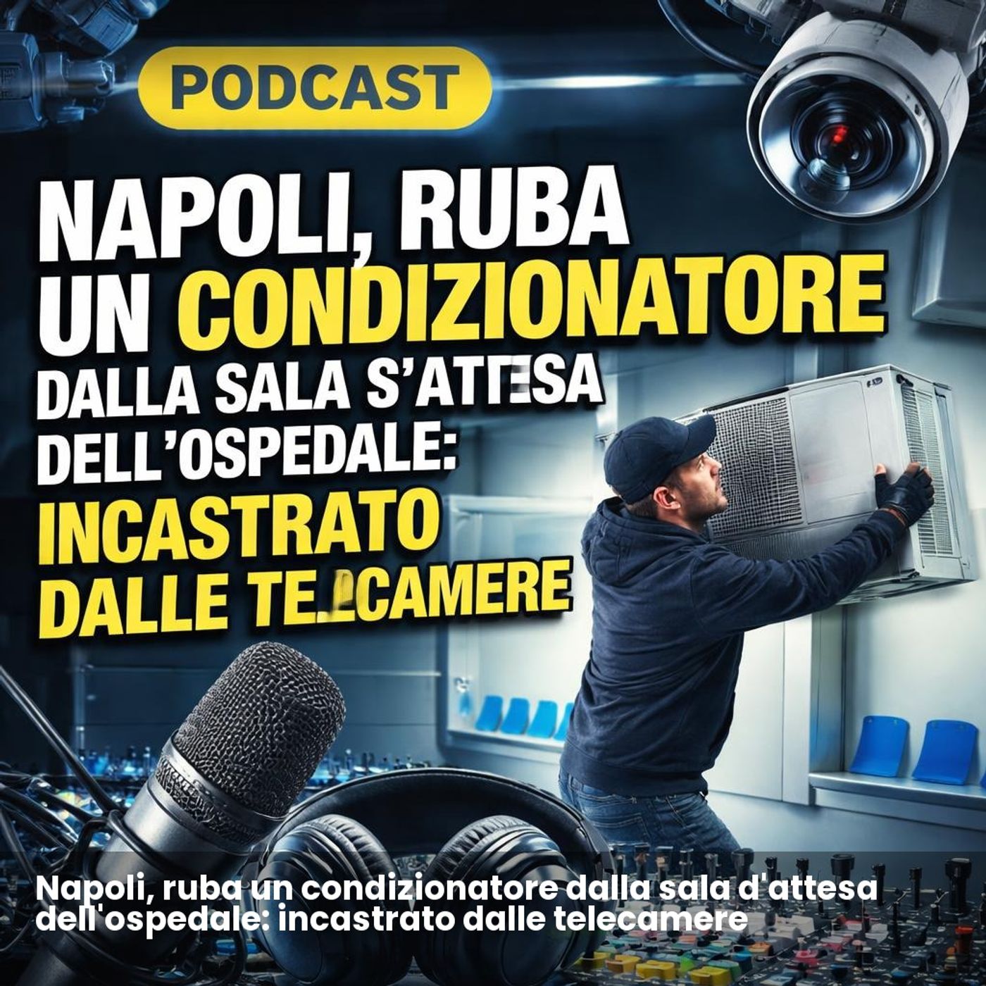 Napoli, ruba un condizionatore dalla sala d'attesa dell'ospedale: incastrato dalle telecamere episode artwork