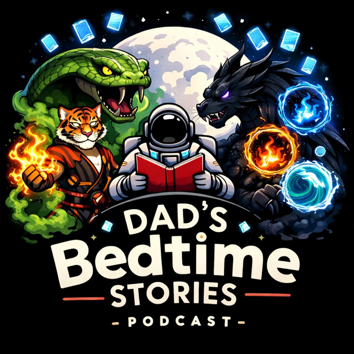 The Elemental Tiger, Poisonous Snake, and Black Hole Dragon - Cards of Power #64 The Elemental Tiger, Poisonous Snake, and Black Hole Dragon - Cards of Power #64