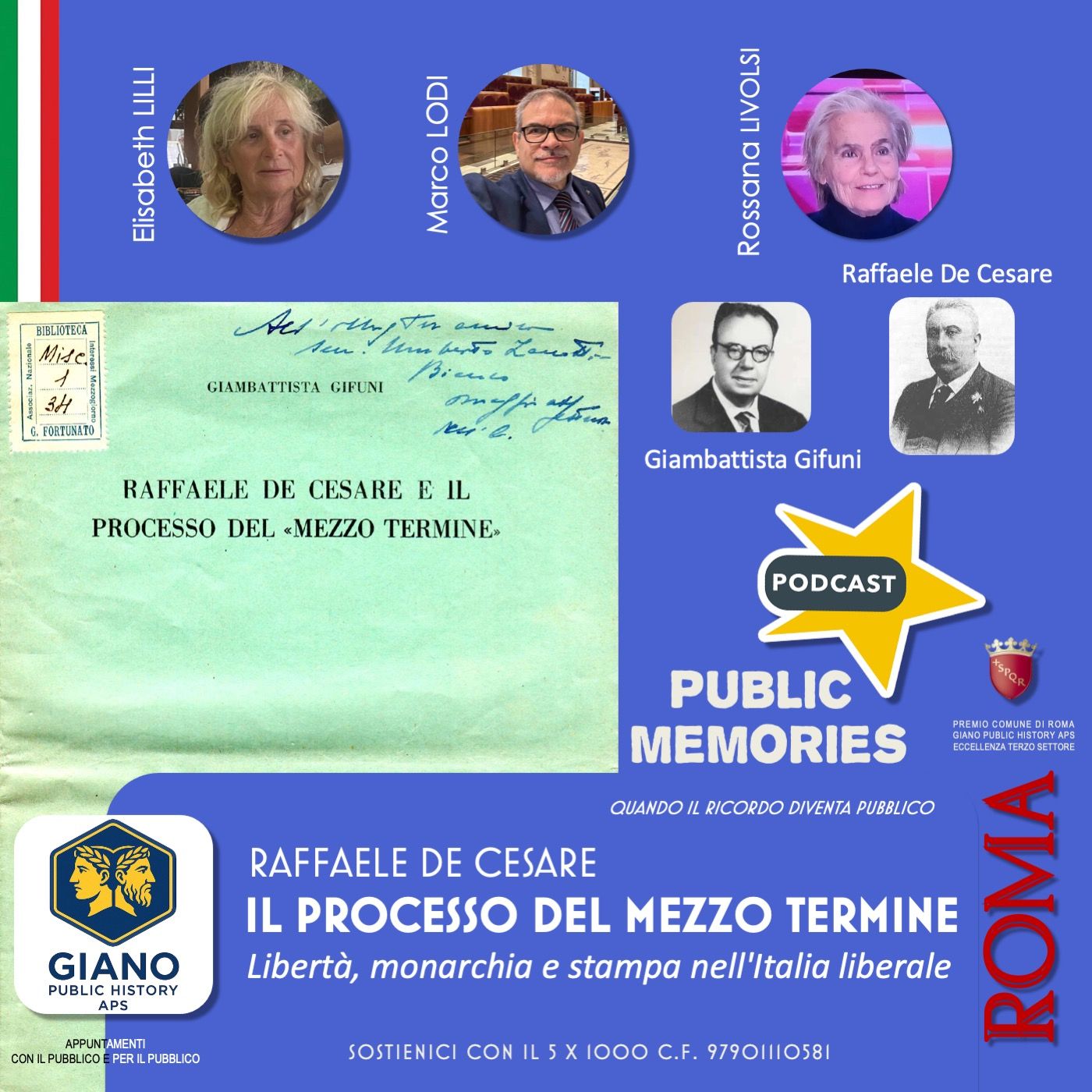 IL PROCESSO DEL "MEZZO TERMINE". Libertà, Monarchia e Stampa nell'Italia liberale | Raffaele De Cesare (E. Lilli, R. Livolsi, M. Lodi) episode artwork