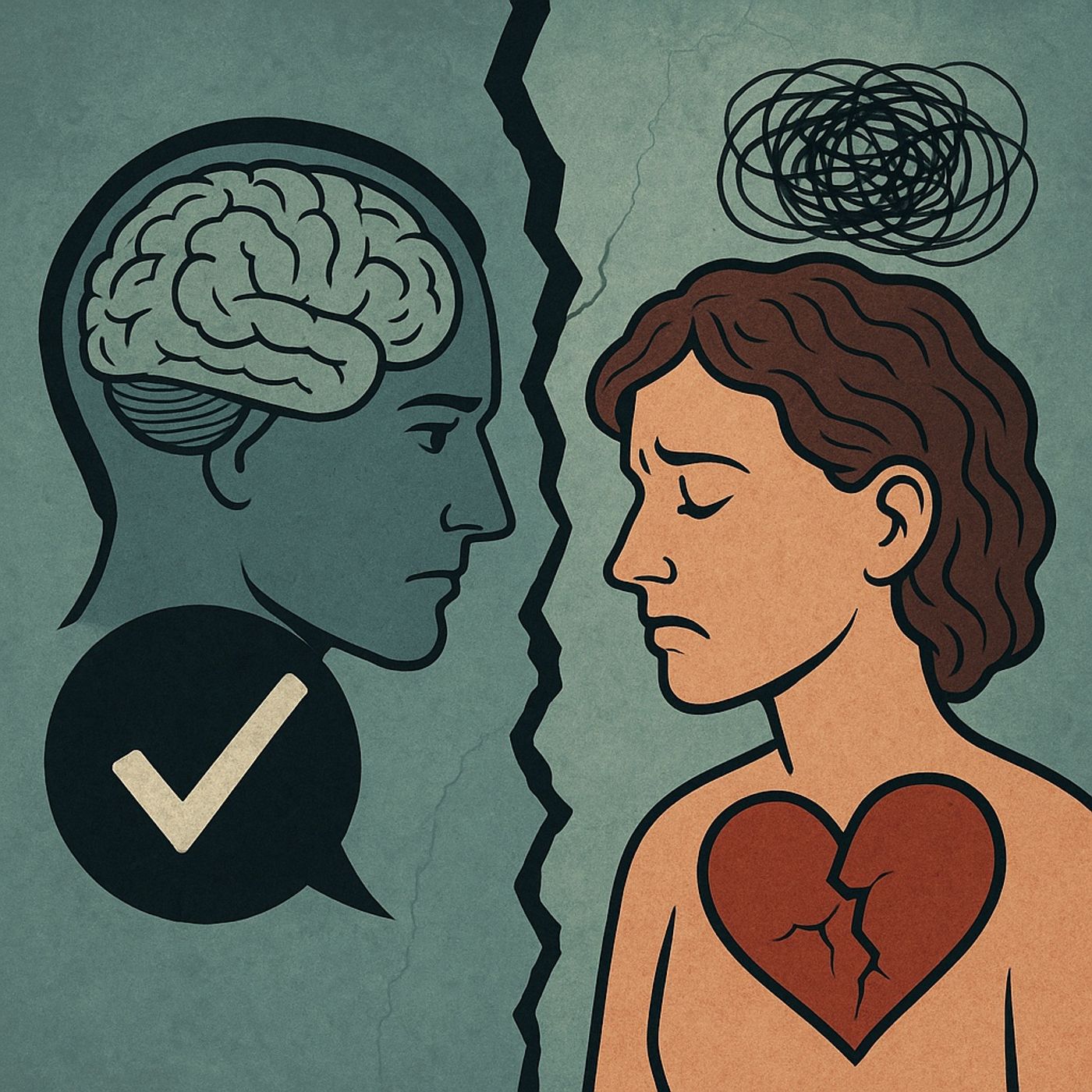 The Civil War of Loss: Why Your Logical Mind Accepts the Breakup But Your Emotional Mind Refuses to Let Go