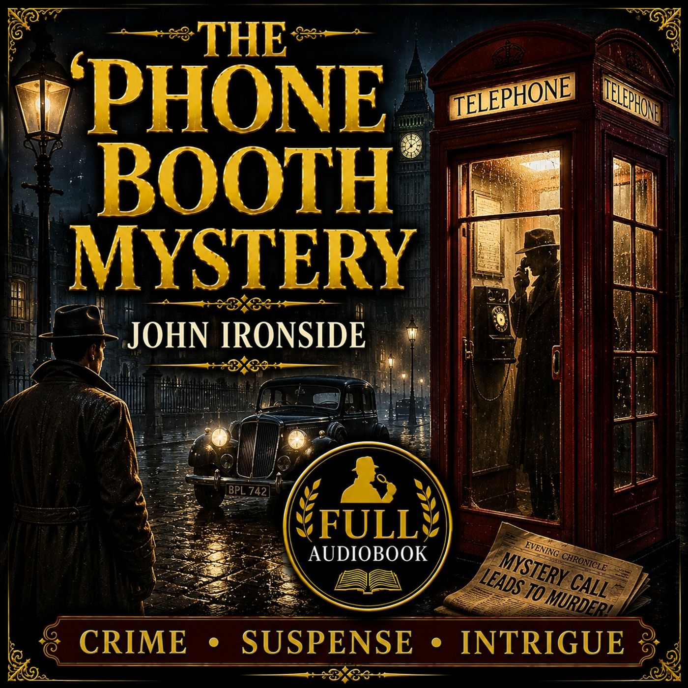The 'Phone Booth Mystery by John Ironside | Full Audiobook 📖 Classic Crime, Suspense & Detective Intrigue