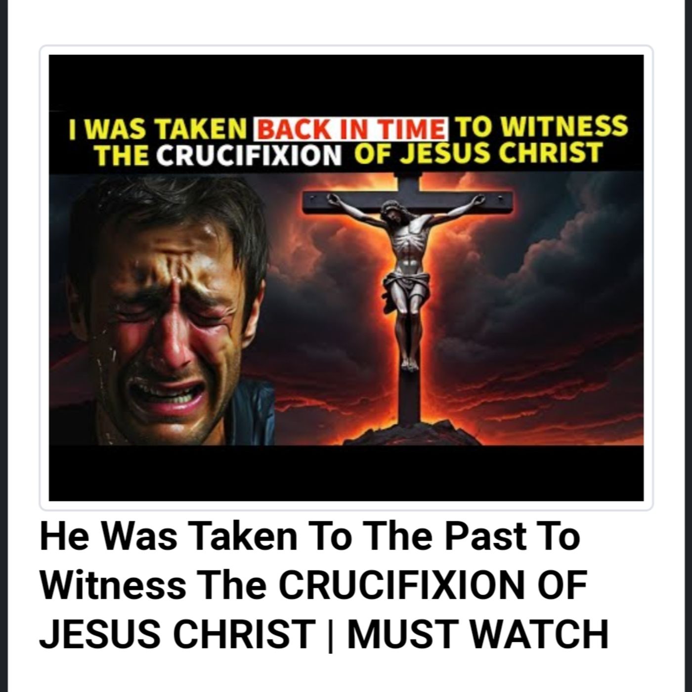 He Was Taken To The Past To Witness The CRUCIFIXION OF JESUS CHRIST | MUST WATCH episode artwork