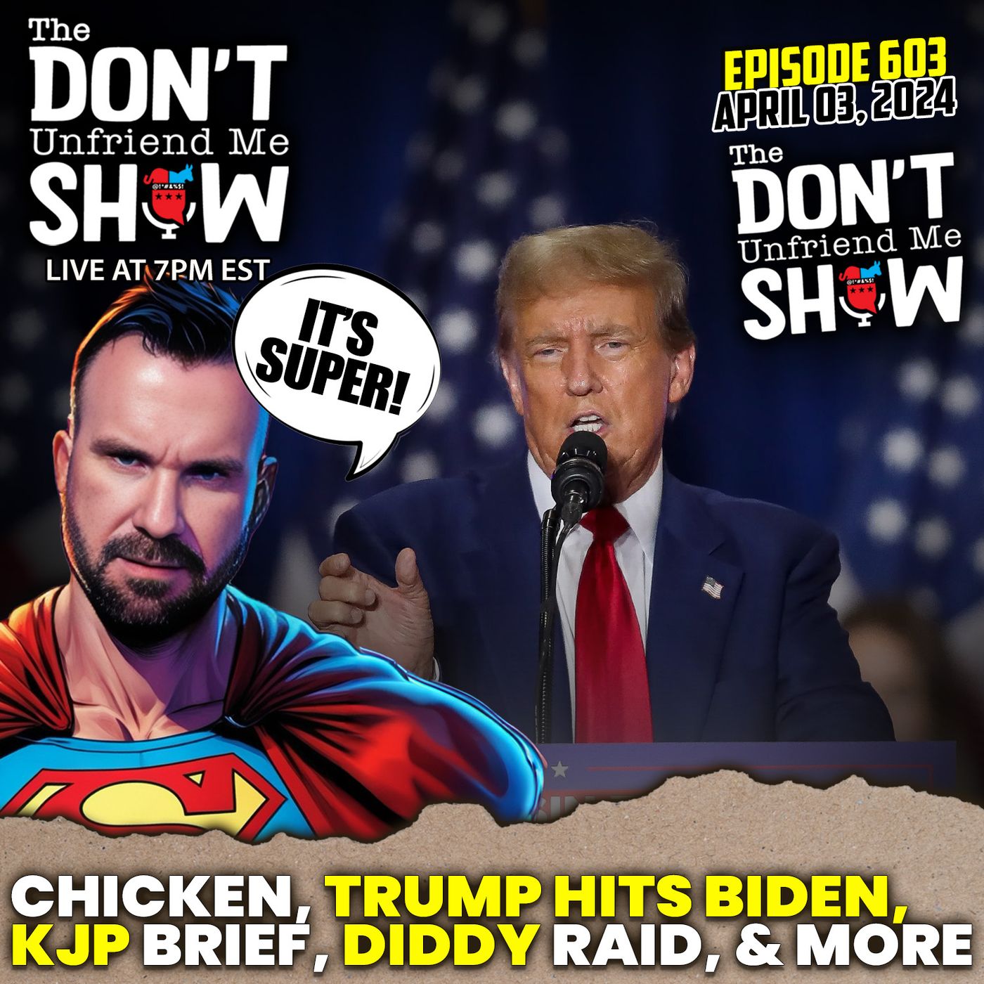 Racism Claims, Trump's Challenge, and P.Diddy's Raid - Today on The AM DUM Show! episode artwork