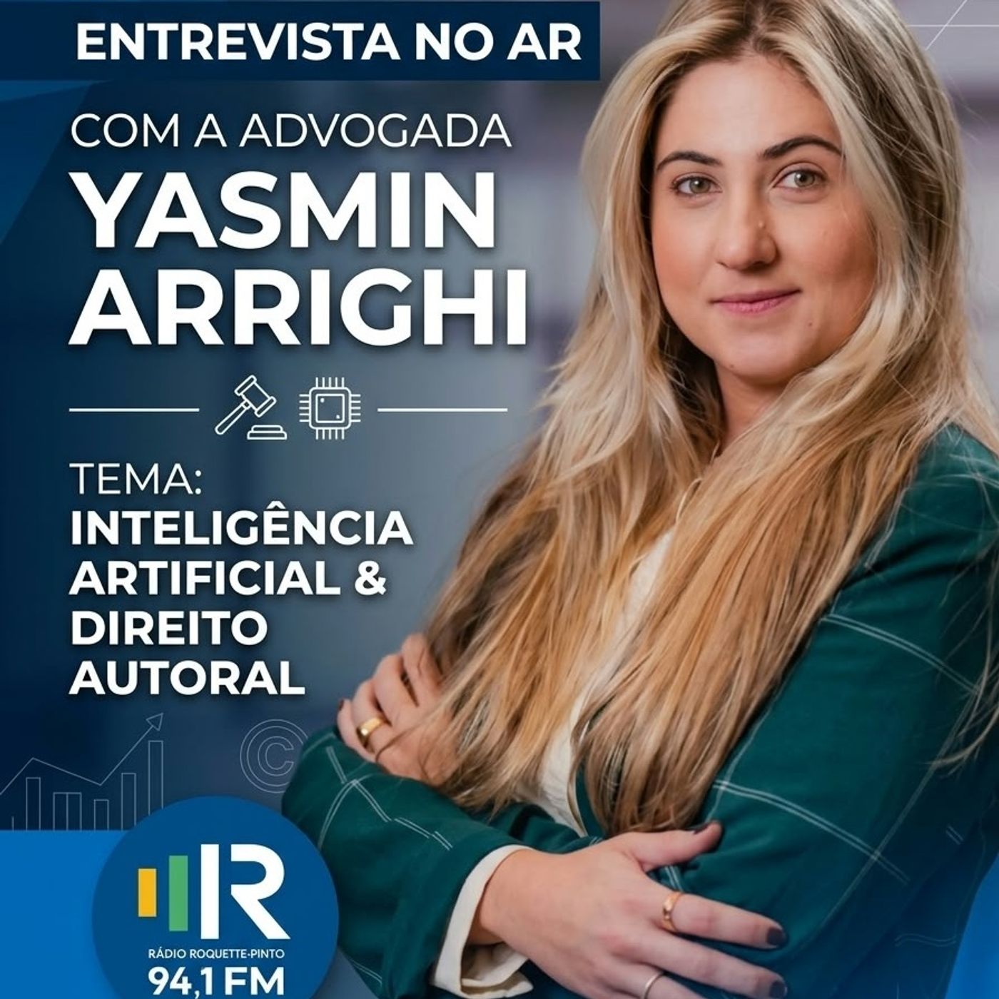 RÁDIO 94,1 FM: INTELIGÊNCIA ARTIFICIAL E DIREITO AUTORAL episode artwork