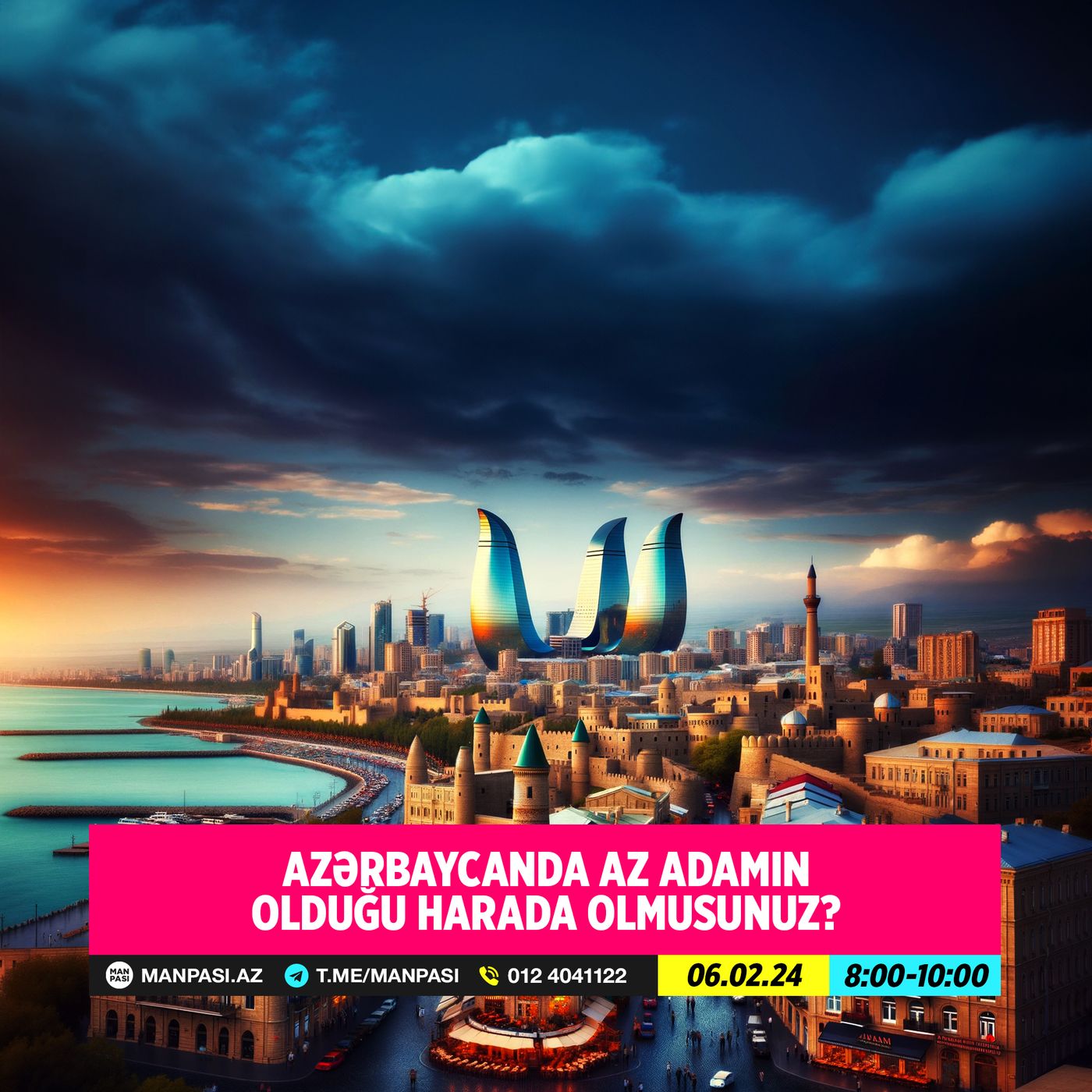 Azərbaycanda az adamın olduğu harada olmusunuz? 06.02.2024