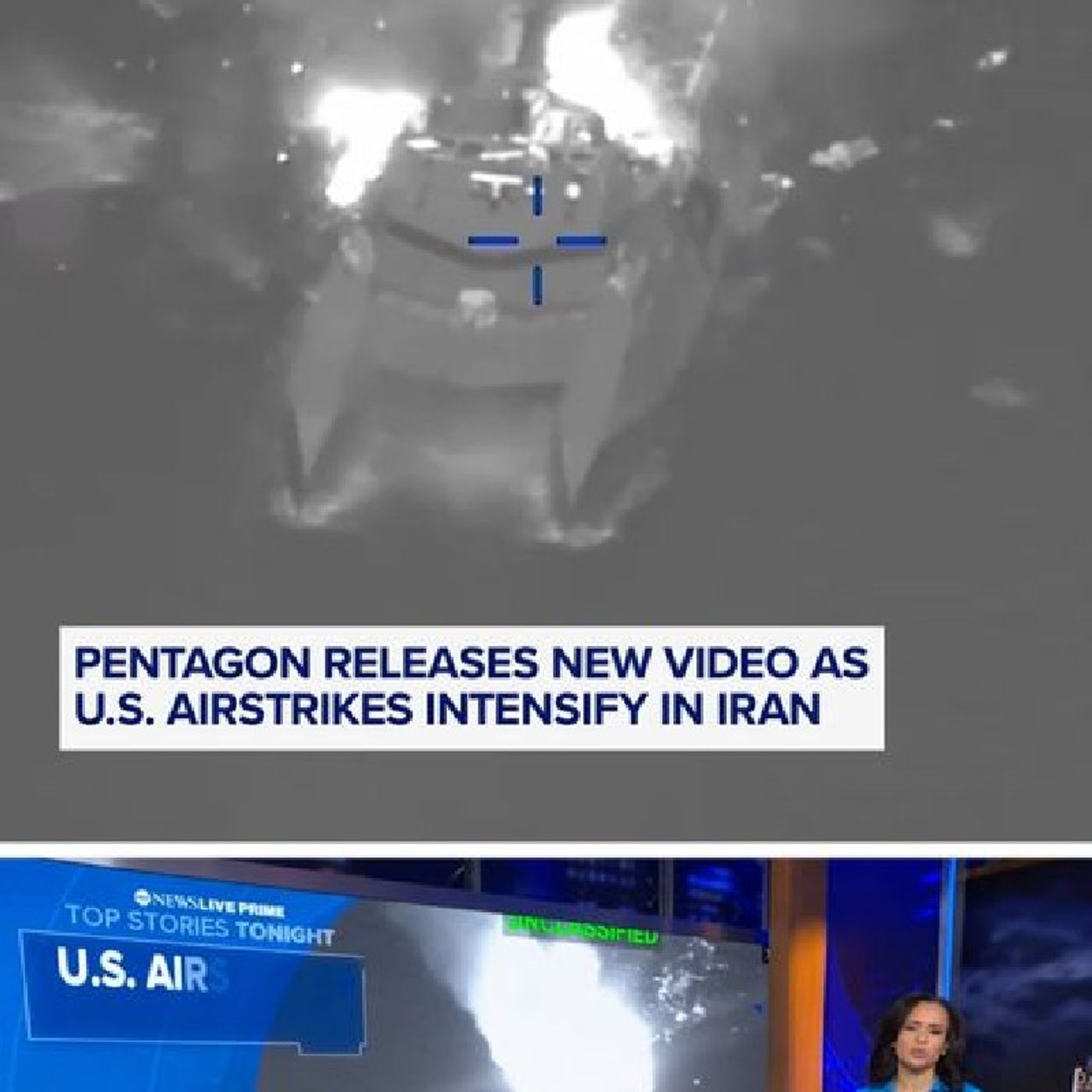 The Pentagon released new video Tuesday showing the U.S. unleashing massive air attacks on Iranian targets. episode artwork