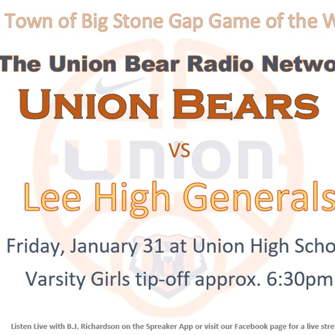 Union Vs Lee High Varsity Girls