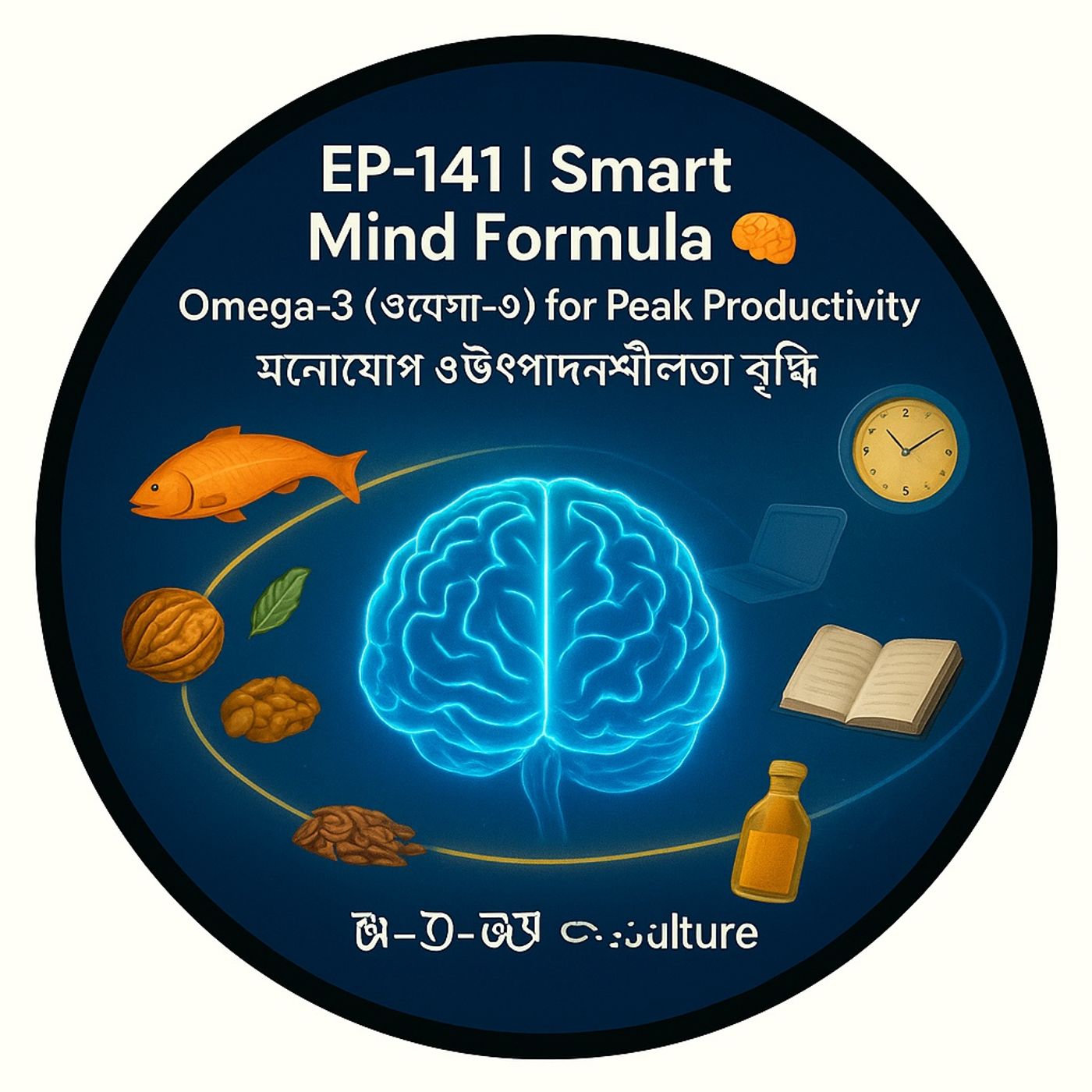 EP-141 | Smart Mind Formula 🧠: Omega-3 (ওমেগা-৩) for Peak Productivity (মনোযোগ ও উৎপাদনশীলতা বৃদ্ধি)