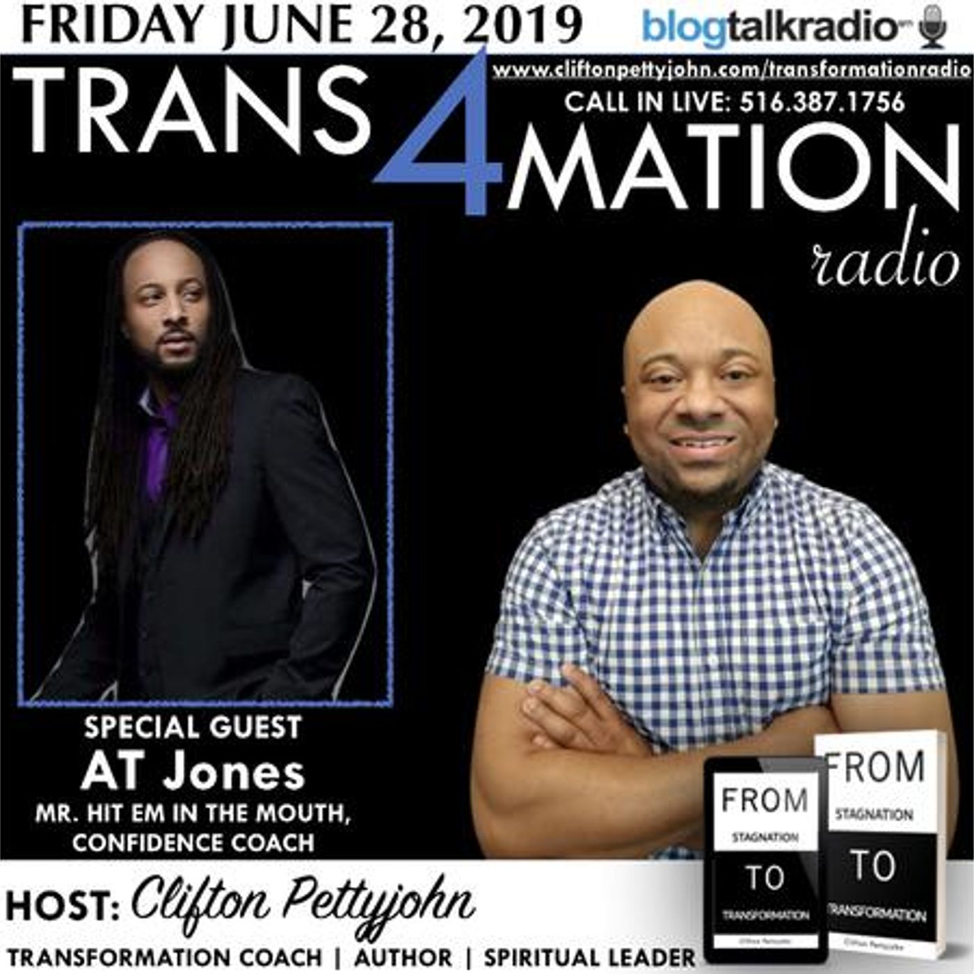 S1 E4: Coach A.T. Jones Joins Clifton Pettyjohn on Trans4mation Radio episode artwork