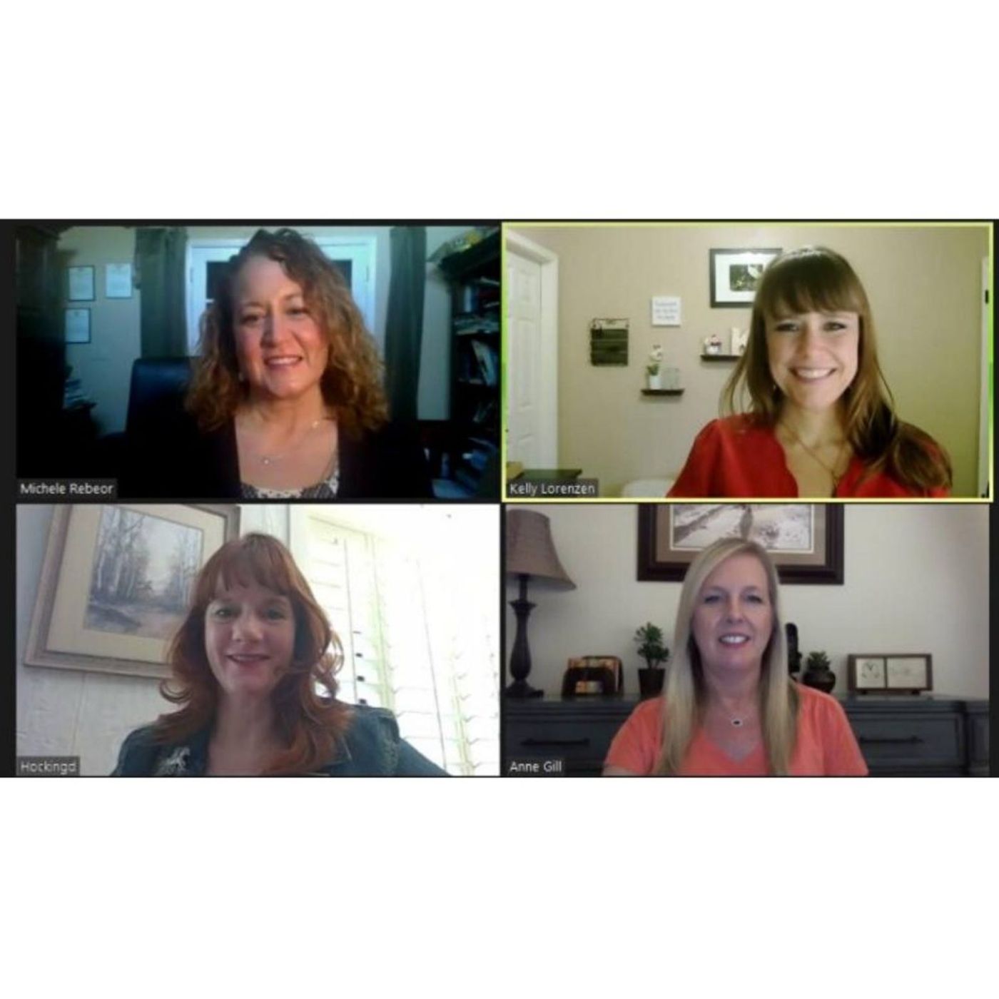 COLLABORATIVE CONNECTIONS Michele Rebeor with Michele M Rebeor Consulting Dawn Hocking with The Centers for Habilitation and Anne Gill with episode artwork