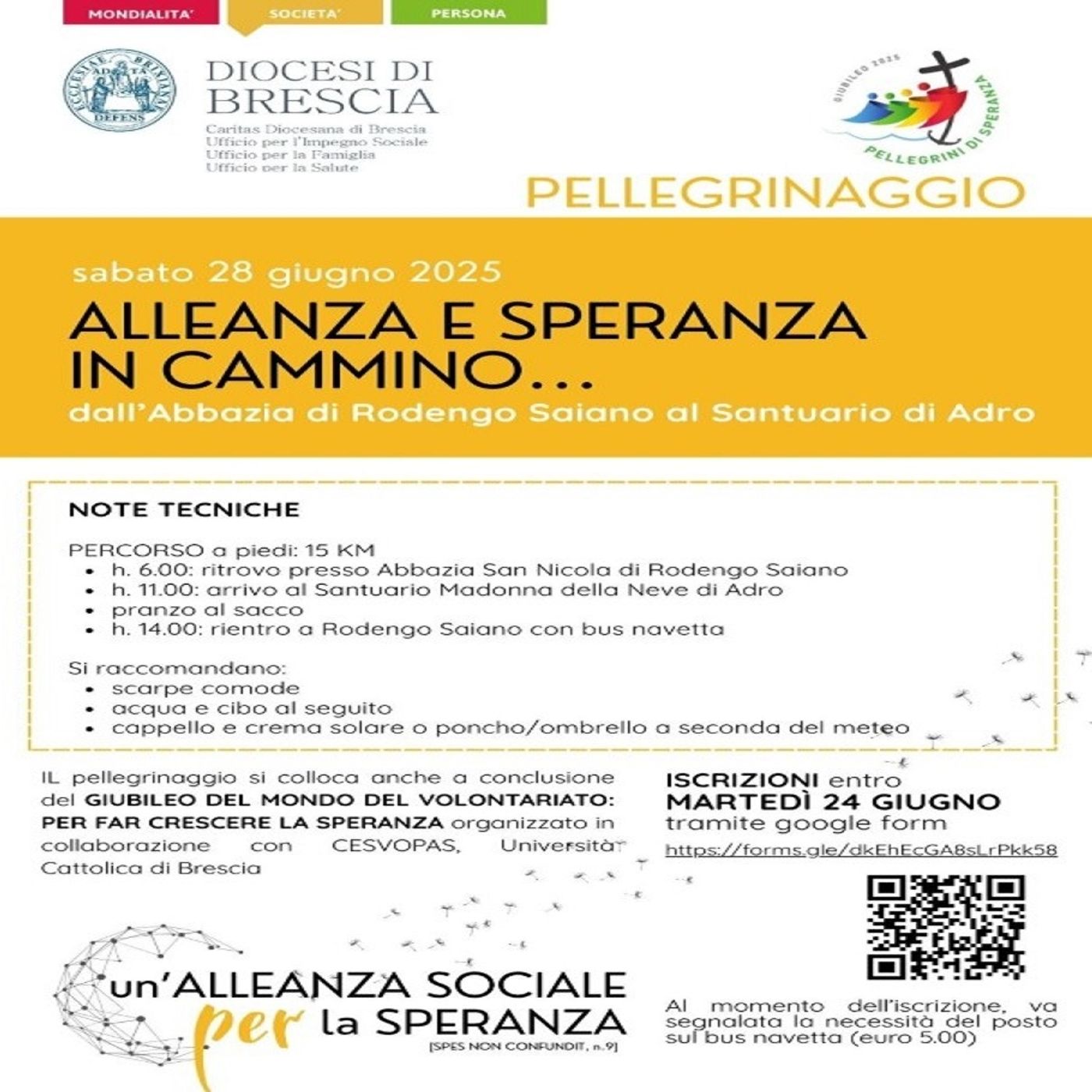 “Alleanza e Speranza in Cammino”, il Pellegrinaggio dell'Area Pastorale per la Società: intervista a don Maurizio Rinaldi  -  20 giugno 2025 episode artwork