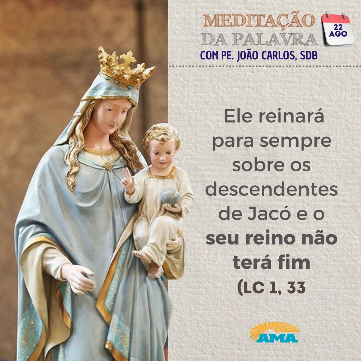 22 de agosto de 2024 - Meditação da Palavra do Senhor