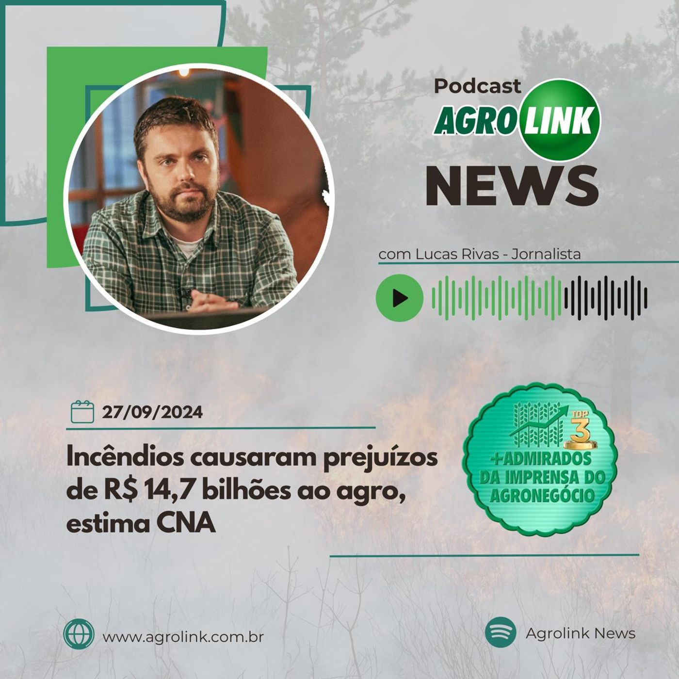 Em SP, incêndios já custaram R$ 2,8 bilhões aos produtores rurais episode artwork