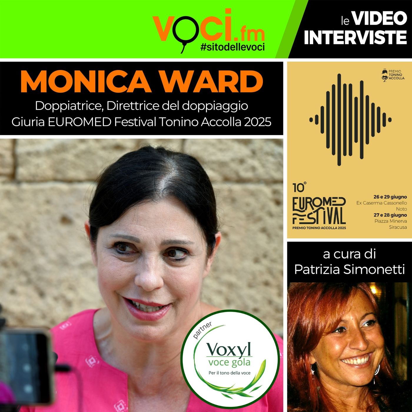 Euromed Festival Accolla 2025: su VOCI.fm Monica Ward, ospite e giuria contest doppiaggio - clicca PLAY e ascolta l'intervista episode artwork