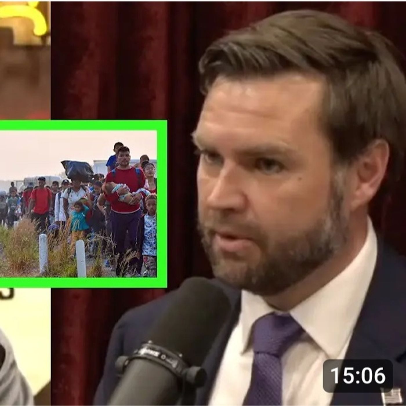 JD Vance and Joe Rogan Speak on Kamalas Border Policies and the Migrant Crisis episode artwork