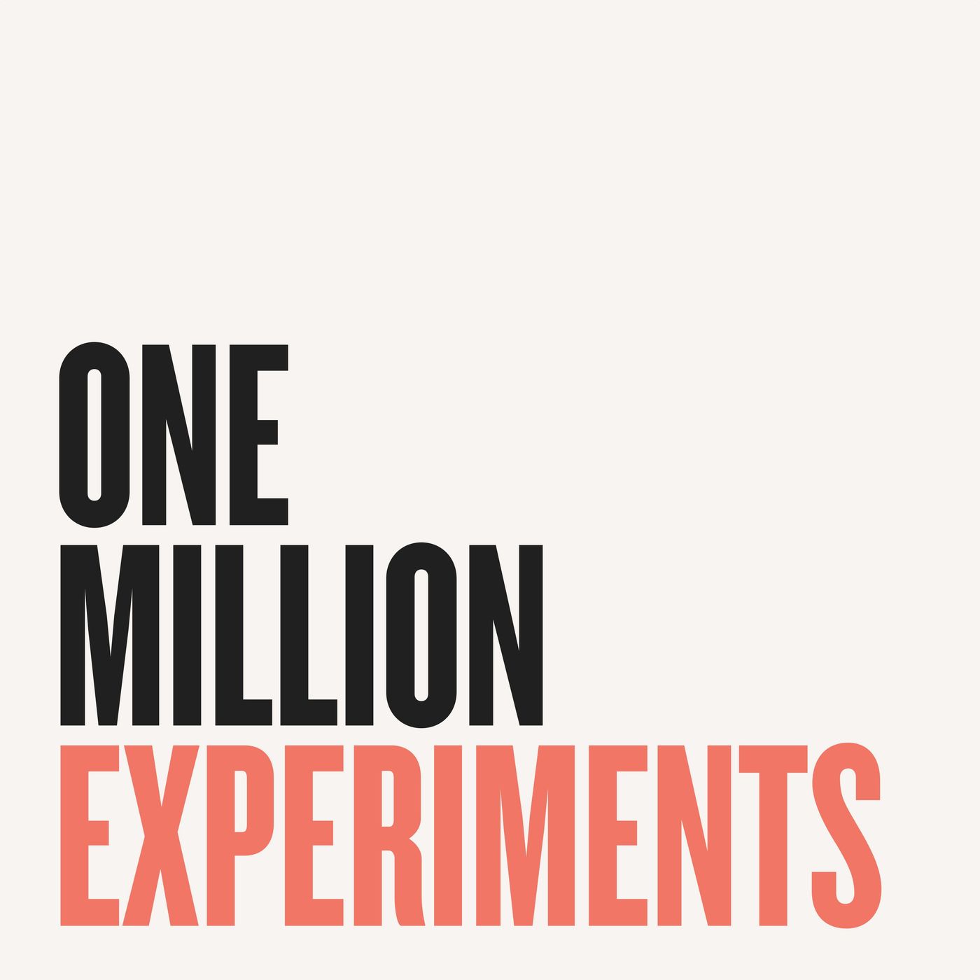 One Million Experiments Artwork