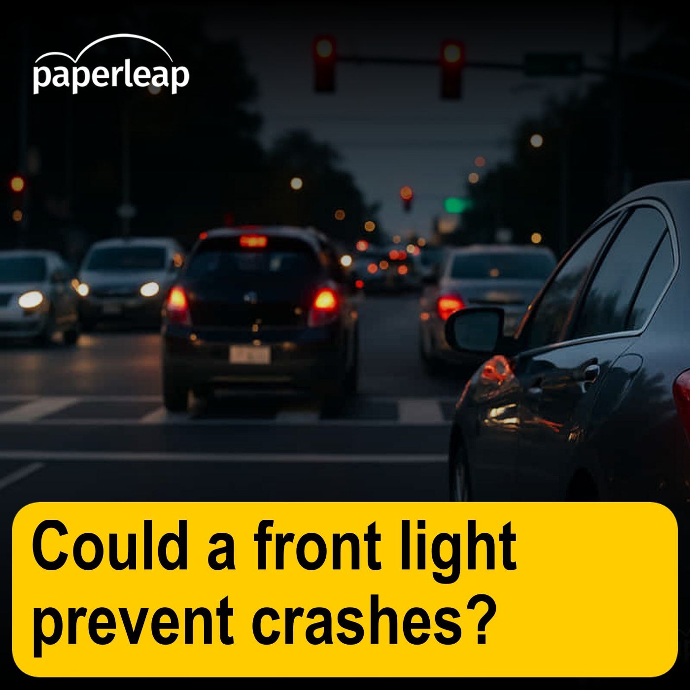 Could a front light prevent crashes?