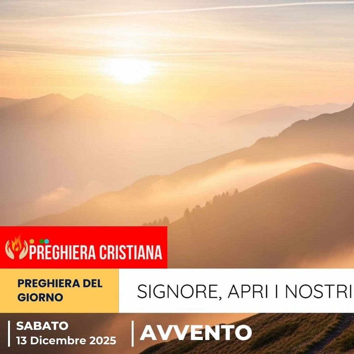 Preghiera del giorno 13 Dicembre 2025 - Signore, apri i nostri occhi alla Tua presenza episode artwork